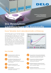 Lichtfixierbare 2K-Klebstoffe