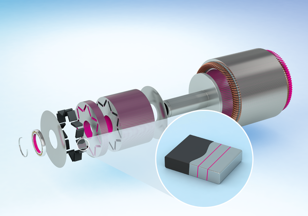 E-Motor (adhesive colored magenta)