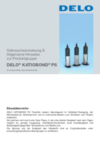 DELO KATIOBOND PS DELO KATIOBOND PS