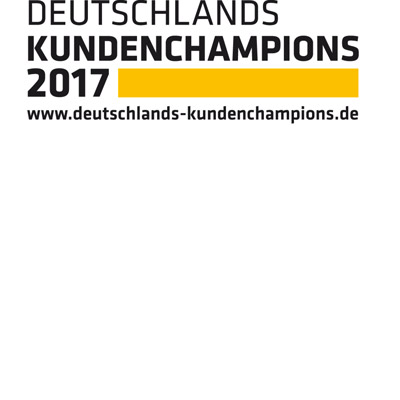 Deutschlands Kundenchampions Auszeichnung 2017